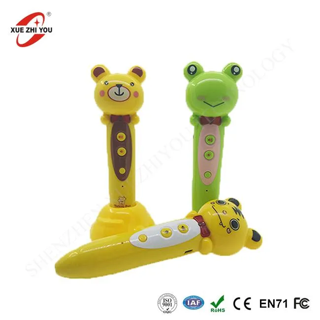 सीखने के लिए बच्चों की बात कर रहे पेन ऑडियो बुक